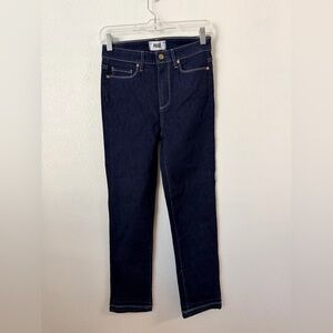 New PAIGE Jeans Hooton Crop High Rise Ultra Skinny Jeans Dark Women’s Size 27